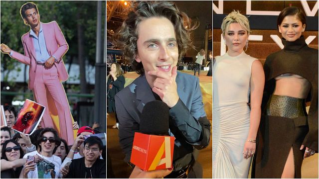 Imagem da notícia Duna 2 reúne 4 mil fãs em evento exclusivo com elenco: Timothée Chalamet conversou com o AdoroCinema no tapete vermelho