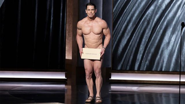 Imagem da notícia Oscar 2024: Fotógrafos capturam segredo por trás da nudez de John Cena na premiação