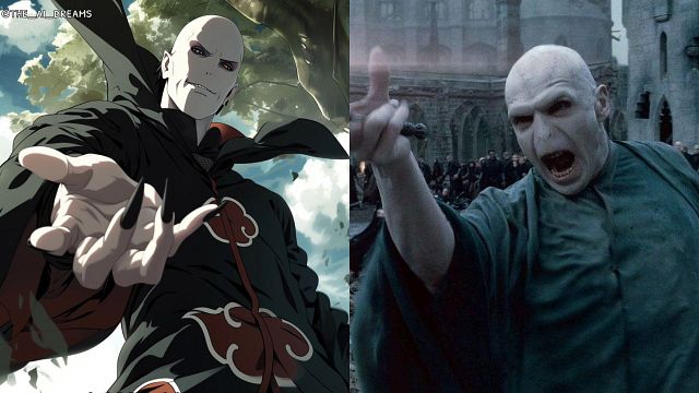 Imagem da notícia E se os personagens de Harry Potter fizessem parte do universo de Naruto? Voldemort seria da Akatsuki