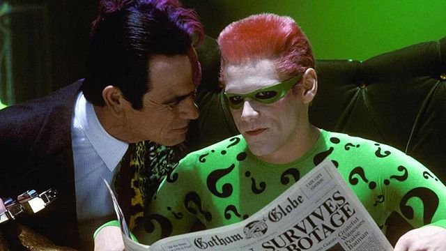 Imagem da notícia "Eu odeio você!": Houve uma grande discussão entre Jim Carrey e Tommy Lee Jones durante as filmagens de Batman