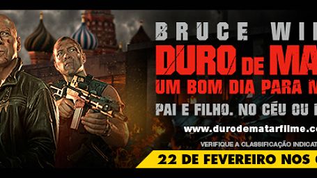 Imagem da notícia Promoção Duro de Matar: Um Bom Dia Para Morrer - Quer um par de ingressos para a pré-estreia?