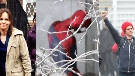 Imagem da notícia O Espetacular Homem-Aranha 2: Novas fotos mostram Andrew Garfield e Sally Field durante as filmagens