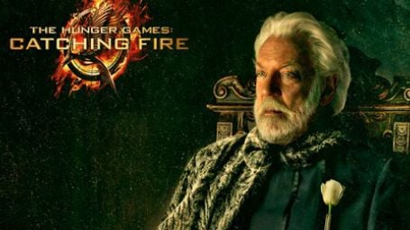 Donald Sutherland como presidente Snow em novo cartaz de Jogos Vorazes - Em Chamas