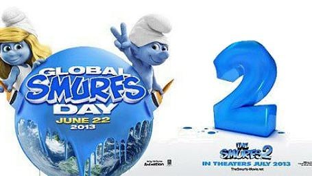 Os Smurfs 2: Novo cartaz convida os fãs para o Dia Mundial dos Smurfs