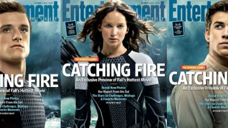 Jogos Vorazes - Em Chamas: Katniss, Peeta, Gale e Finnick em novas capas de revista