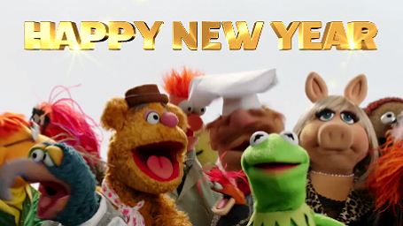 Os Muppets desejam a todos um feliz 2014!