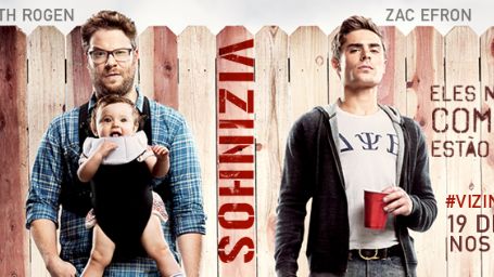 Imagem da notícia Exclusivo: Vídeo hilário da comédia Vizinhos mostra Zac Efron  em guerra contra Seth Rogen
