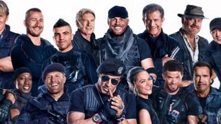 Exclusivo: Novo cartaz brasileiro de Os Mercenários 3 reúne Stallone, Harrison Ford, Jason Statham, Mel Gibson & cia