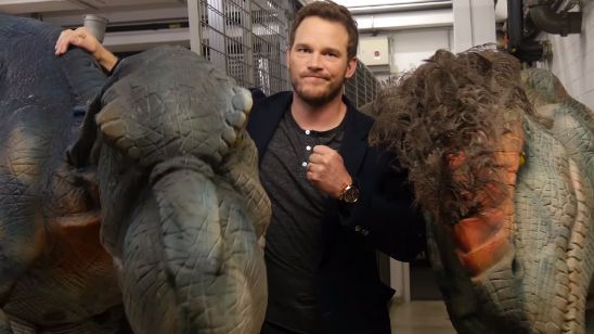 Imagem da notícia Ataque dos Dinossauros? Chris Pratt cai em pegadinha de Jurassic World