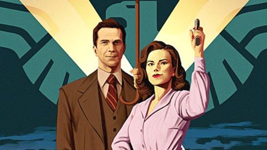 Agent Carter vira desenho em cartaz colorido