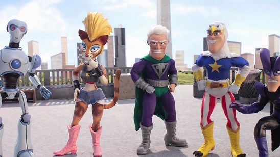 Imagem da notícia Comic-Con 2015: Bryan Cranston lidera uma complicada liga de super-heróis no trailer de SuperMansion
