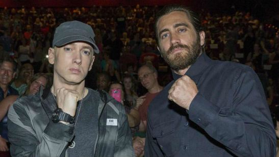 Jake Gyllenhall e Eminem surpreendem fãs em exibição do drama Nocaute