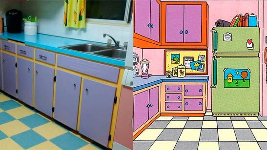 Mulher transforma a sua cozinha na de Os Simpsons