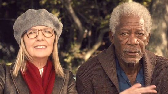 Imagem da notícia Exclusivo: Morgan Freeman e Diane Keaton formam um casal no pôster brasileiro de Ruth & Alex