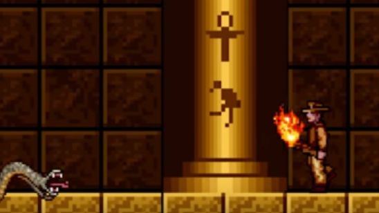 Imagem da notícia E se o primeiro filme de Indiana Jones fosse em versão 8bit? Vídeo faz releitura e mostra como seria