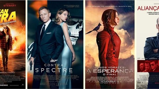 Estreias de novembro nos cinemas 007 Contra Spectre e Jogos Vorazes: A Esperança