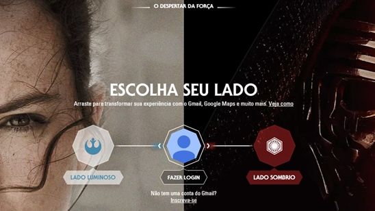 Imagem da notícia Star Wars: Escolha o seu lado da Força com a ajuda do Google