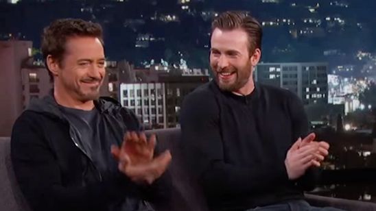 Imagem da notícia Veja como Chris Evans e Robert Downey Jr. apresentaram o trailer de Capitão América: Guerra Civil