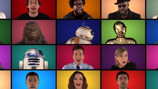 Imagem da notícia Elenco de Star Wars - O Despertar da Força faz versão à capela da trilha sonora da saga