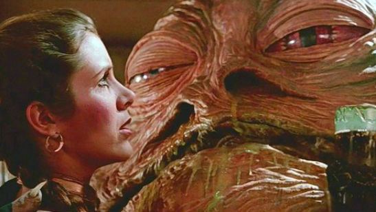 Star Wars: Carrie Fisher compartilha uma mensagem especial para Jabba o Hutt