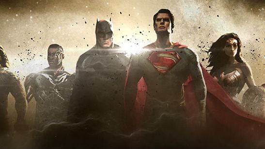 Heróis reunidos em imagem conceitual de Liga da Justiça