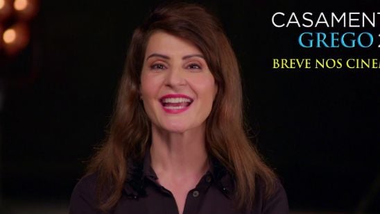 Imagem da notícia Casamento Grego 2: Nia Vardalos arrisca um português para te convidar para assistir ao filme (exclusivo)