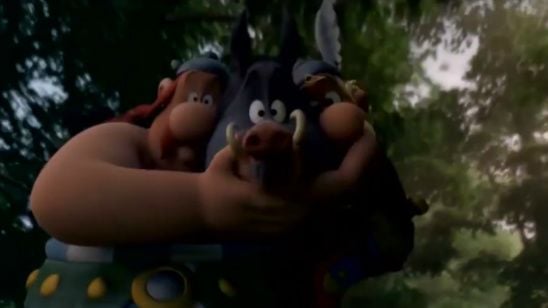 Imagem da notícia Asterix Vs Obelix: Personagens disputam javali em cena inédita de ‘Domínio dos Deuses’ (Exclusivo)