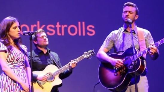 Imagem da notícia Festival de Cannes 2016: Anna Kendrick e Justin Timberlake cantam ao vivo em evento da animação Trolls