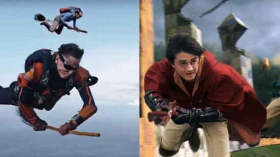Imagem da notícia Paraquedistas simulam jogo de Quadribol, de Harry Potter, no ar