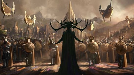 Imagem da notícia Marvel divulga primeira arte conceitual de Thor: Ragnarok