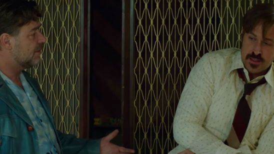 Imagem da notícia Exclusivo: Clipe de Dois Caras Legais mostra 'pequeno desentendimento' entre Russell Crowe e Ryan Gosling 
