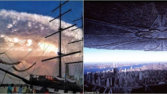 Imagem da notícia Uma nuvem muito parecida com a nave de Independence Day intrigou moradores da Colômbia