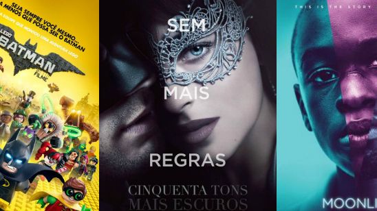 Imagem da notícia Estreias de fevereiro nos cinemas Cinquenta Tons de Cinza, LEGO Batman e Moonlight