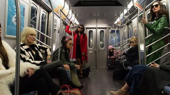 Imagem da notícia Sandra Bullock, Cate Blanchett e Rihanna pegam o metrô na primeira imagem oficial de Ocean's 8