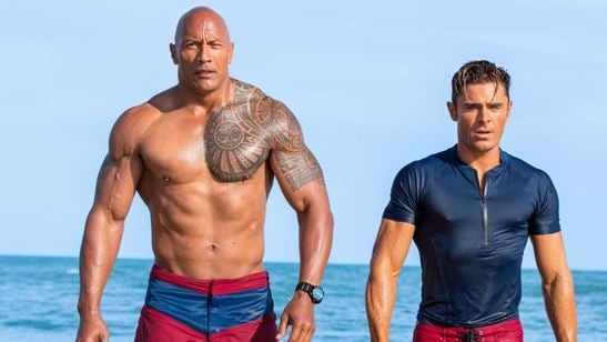 Baywatch: Comercial do Super Bowl investe na parceria entre The Rock e Zac Efron