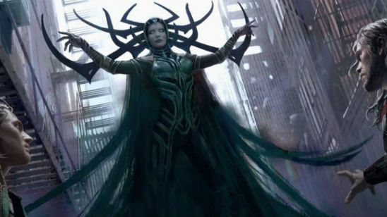 Imagem da notícia Artes conceituais de Thor: Ragnarok mostram visual de Cate Blanchett como Hela