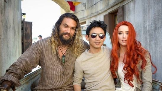 Imagem da notícia Arthur Curry e Mera curtem um tempo fora d'água em registro dos bastidores de Aquaman