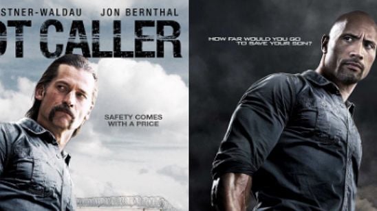 Imagem da notícia Photoshop à vista! Cartaz de filme de ação usa corpo de Dwayne Johnson com cabeça de Nikolaj Coster-Waldau