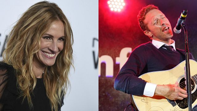 Imagem da notícia Chris Martin faz canção em homenagem ao sorriso de Julia Roberts