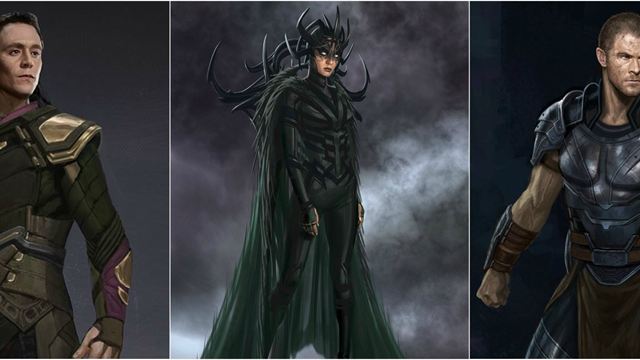 Thor - Ragnarok: Artes conceituais revelam diferentes visuais para os personagens