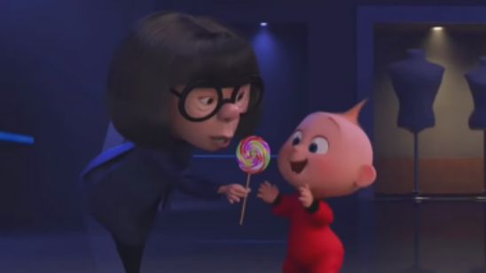 Imagem da notícia Os Incríveis 2: Edna Moda se diverte com Zezé em teaser do novo curta do filme
