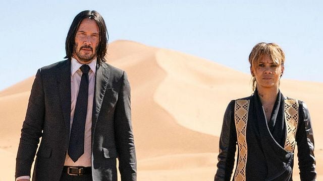 John Wick 3: Keanu Reeves, Halle Berry e cachorros em nova foto