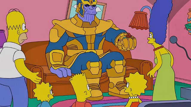 Imagem da notícia Os Simpsons se tornam vítimas de Thanos em recente episódio da série