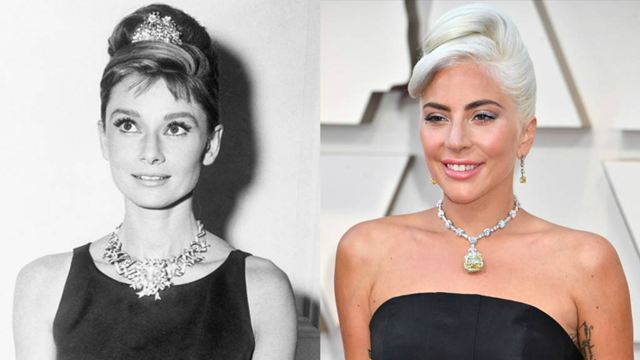 Oscar 2019: Lady Gaga completa seu look com diamante usado por Audrey Hepburn
