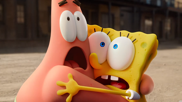 Imagem da notícia Bob Esponja encontra Keanu Reeves no primeiro trailer de Bob  Esponja - O Incrível Resgate