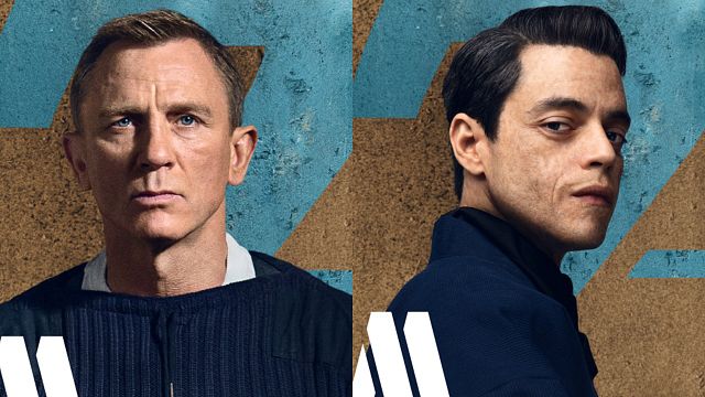 Imagem da notícia 007 - Sem Tempo Para Morrer: Daniel Craig e Rami Malek estampam cartazes individuais
