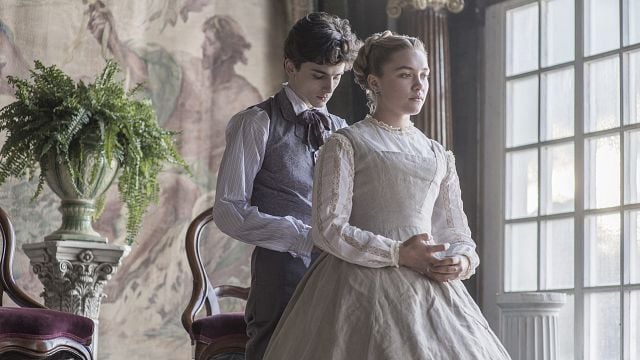 Imagem da notícia Adoráveis Mulheres: Florence Pugh e Timothée Chalamet discutem amor e dinheiro em cena (Exclusivo)
