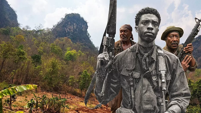 Imagem da notícia Destacamento Blood: Netflix analisa história do filme e revela imagens inéditas em vídeo dos bastidores