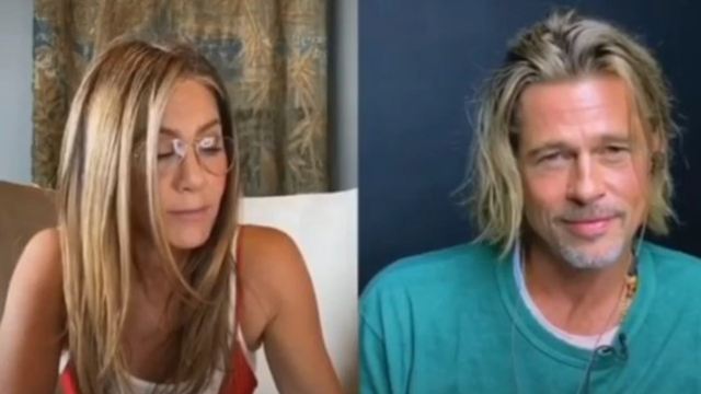 Brad Pitt e Jennifer Aniston se declaram em leitura de filme dos anos 80