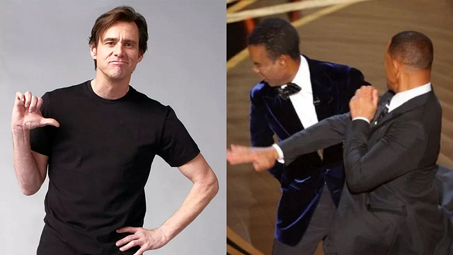 Imagem da notícia Jim Carrey diz que Will Smith deveria ser preso após polêmica do Oscar e chama Hollywood de "covarde"